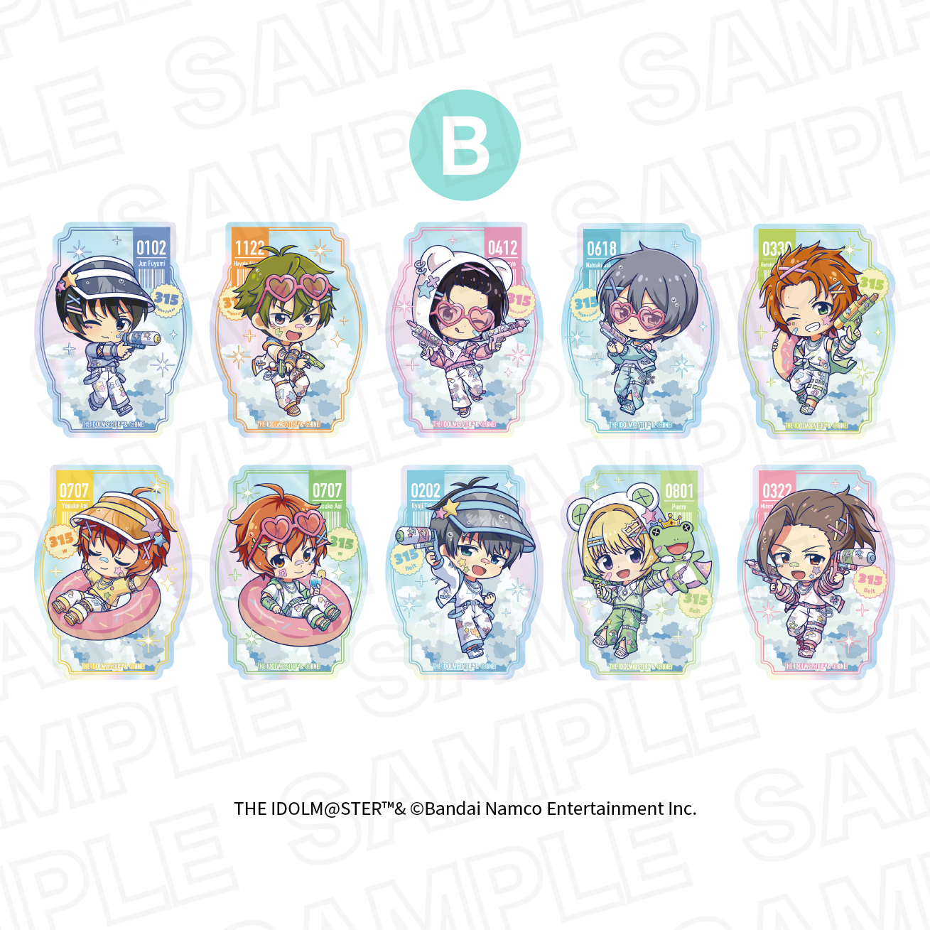 ギャラドスe その他おまけ アイドルマスター SideM SUMMER SPLASH！】トレーディングオーロラ