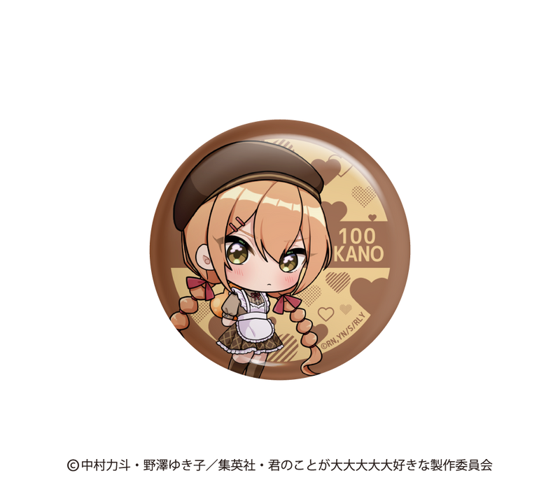 【再販】【君のことが大大大大大好きな100人の彼女】ミニキャラランダム缶バッジ【2025/7/30締切】【9月下旬発送予定】