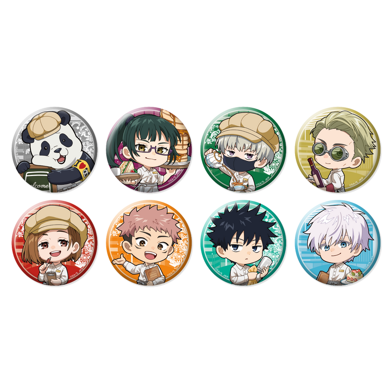 【「呪術廻戦」×「IKEPRI CANVAS」】トレーディングミニキャラ缶バッジ（全８種）【12月28日（日）23時59分締切】【随時発送予定】