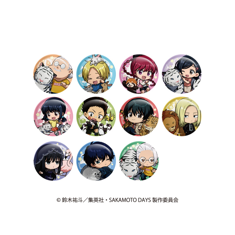 【TVアニメ『SAKAMOTO DAYS』 in 東武動物公園】トレーディングミニキャラ缶バッジ アニマルver.　単品【6月23日17時締切】【8月下旬発送予定】