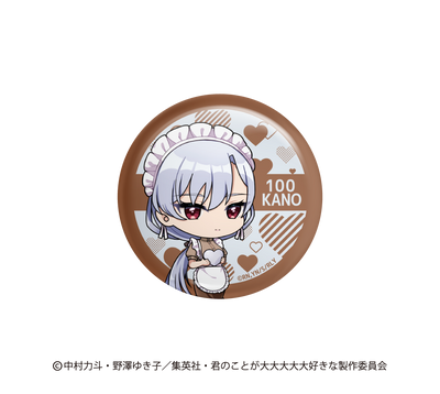 【再販】【君のことが大大大大大好きな100人の彼女】ミニキャラランダム缶バッジ【2025/7/30締切】【9月下旬発送予定】